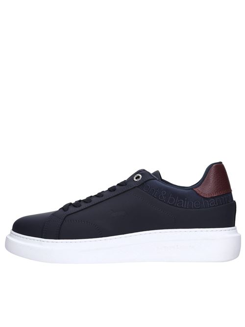 Sneakers in pelle e tessuto HARMONT & BLAINE | EFM242.004.6100BLU-ROSSO